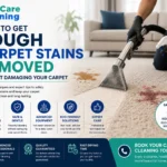 remove carpet stains without damaging carpet