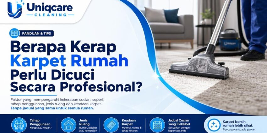 Berapa Kerap Karpet Rumah Perlu Dicuci Secara Profesional? - Uniqcare Cleaning