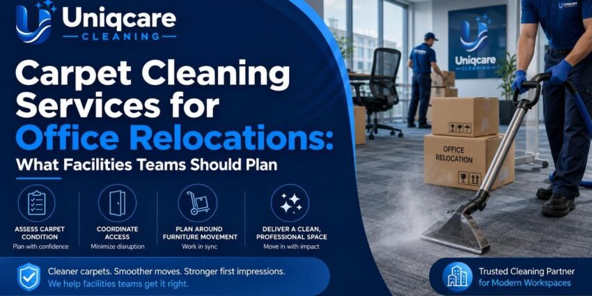 Carpet Cleaning Services for Office Relocations: What Facilities Teams Should Plan - Uniqcare Cleaning