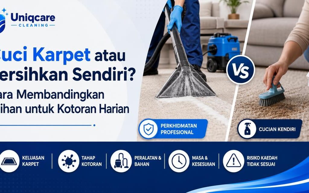 Cuci Karpet atau Bersihkan Sendiri? Cara Membandingkan Pilihan untuk Kotoran Harian - Uniqcare Cleaning
