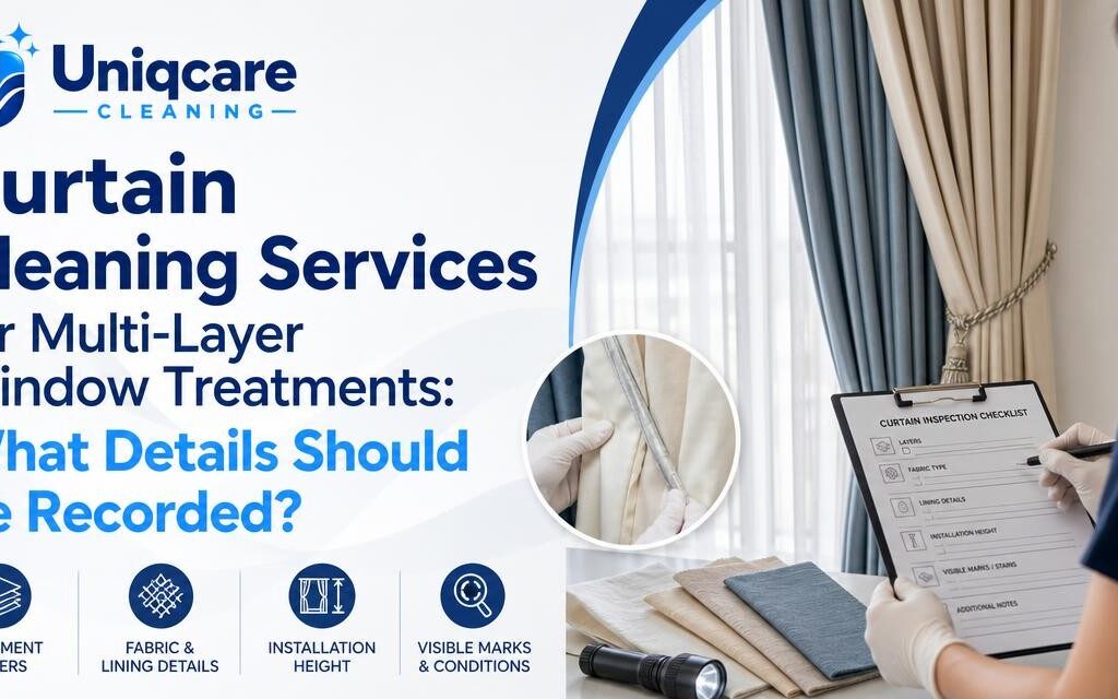 Curtain Cleaning Services for Multi-Layer Window Treatments: What Details Should Be Recorded? - Uniqcare Cleaning