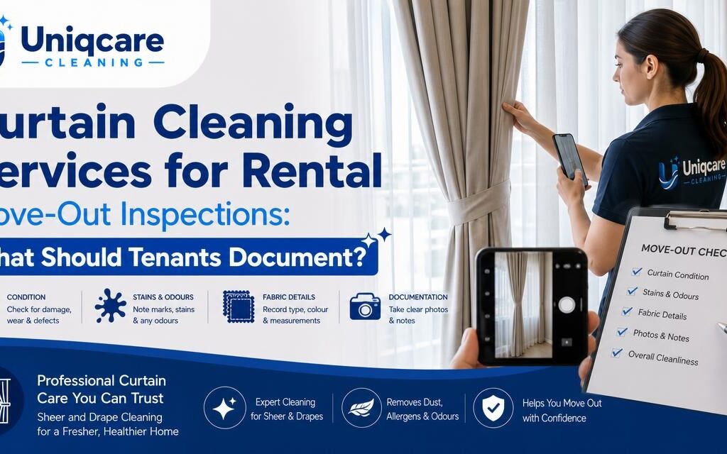 Curtain Cleaning Services for Rental Move-Out Inspections: What Should Tenants Document? - Uniqcare Cleaning