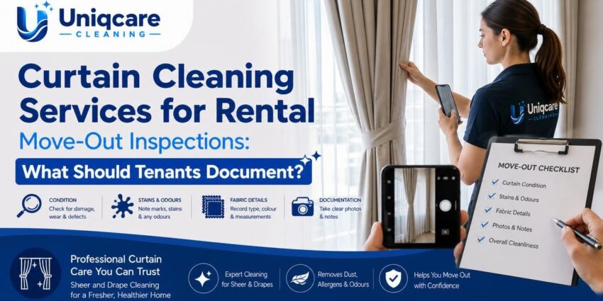 Curtain Cleaning Services for Rental Move-Out Inspections: What Should Tenants Document? - Uniqcare Cleaning