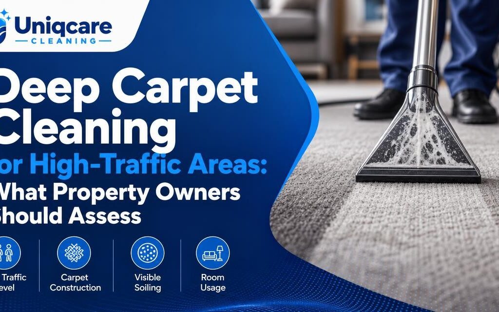 Deep Carpet Cleaning for High-Traffic Areas: What Property Owners Should Assess - Uniqcare Cleaning