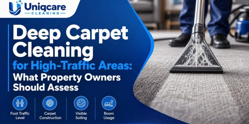 Deep Carpet Cleaning for High-Traffic Areas: What Property Owners Should Assess - Uniqcare Cleaning