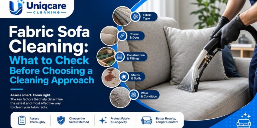 Fabric Sofa Cleaning: What to Check Before Choosing a Cleaning Approach - Uniqcare Cleaning