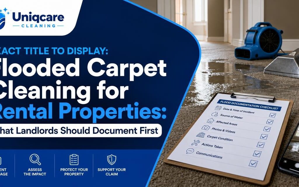 Flooded Carpet Cleaning for Rental Properties: What Landlords Should Document First - Uniqcare Cleaning