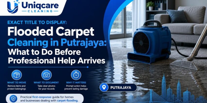 Flooded Carpet Cleaning in Putrajaya: What to Do Before Professional Help Arrives - Uniqcare Cleaning