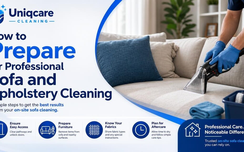 How to Prepare for Professional Sofa and Upholstery Cleaning - Uniqcare Cleaning