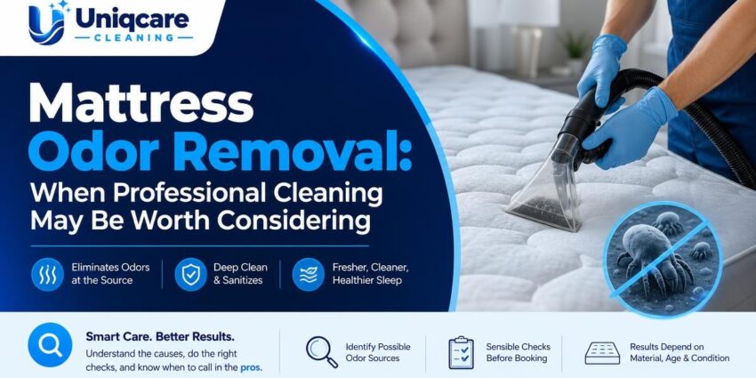 Mattress Odor Removal: When Professional Cleaning May Be Worth Considering - Uniqcare Cleaning