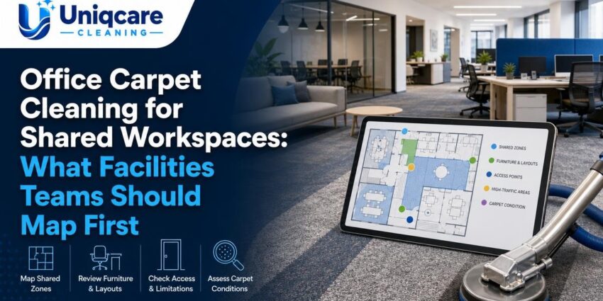 Office Carpet Cleaning for Shared Workspaces: What Facilities Teams Should Map First - Uniqcare Cleaning