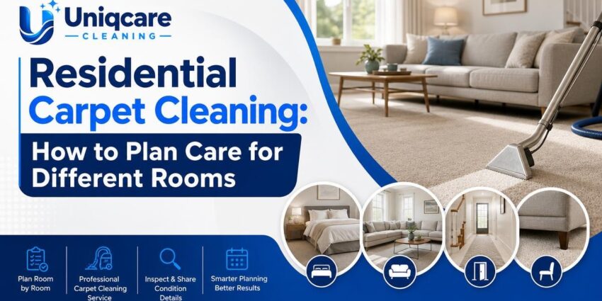 Residential Carpet Cleaning: How to Plan Care for Different Rooms - Uniqcare Cleaning