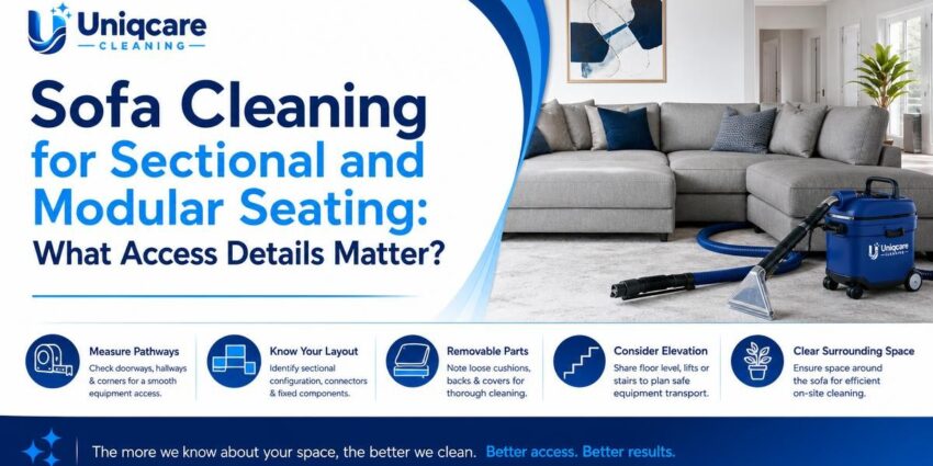 Sofa Cleaning for Sectional and Modular Seating: What Access Details Matter? - Uniqcare Cleaning