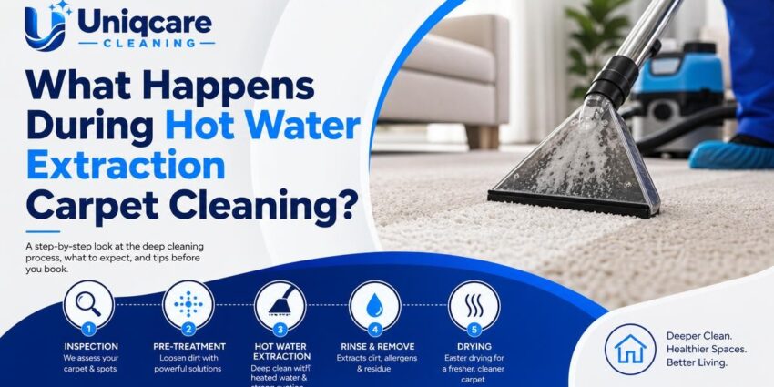 What Happens During Hot Water Extraction Carpet Cleaning? - Uniqcare Cleaning